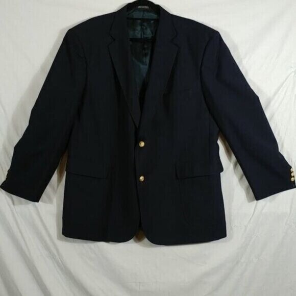 David Taylor Men's Blue Formal Suit Wool Blend Dinner Jacket Size 46 R - Picture 1 of 11